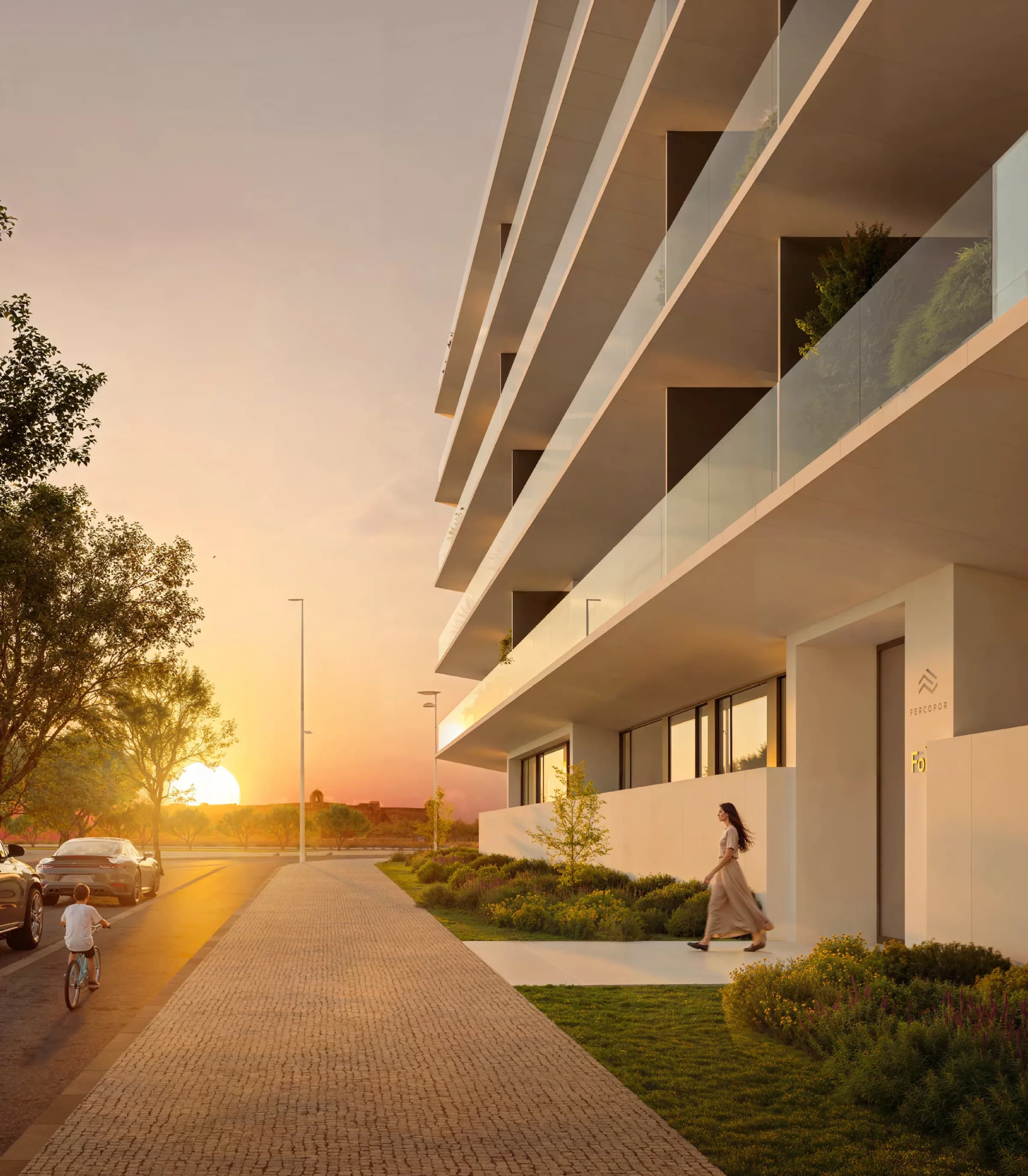 FORTE entrada pôr do sol